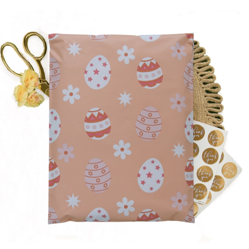 10 14.5x19  Poly Mailers Easter Egg